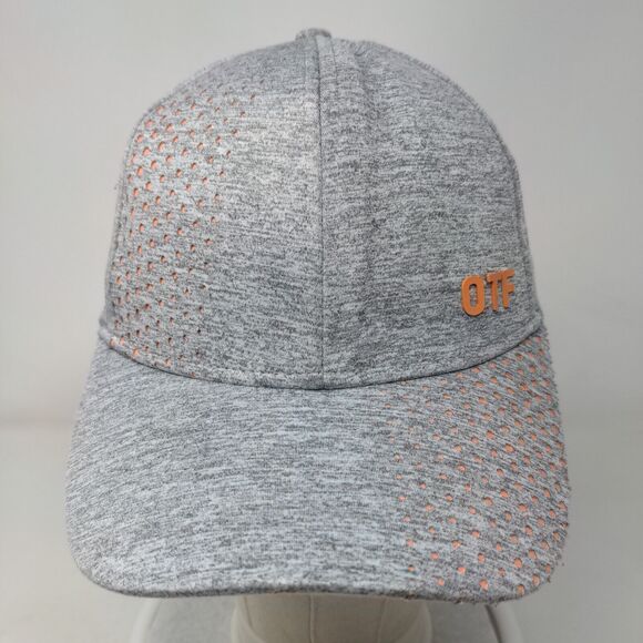 OTF Strapback Hat Gray One Size Adjustable Lightweight Breathable 6 Panel - Picture 2 of 8